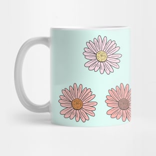 Pastel Pink Daisy Pack Mug